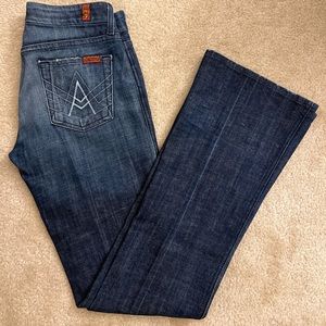 7 for all mankind - “A” pocket bootcut jeans - 25